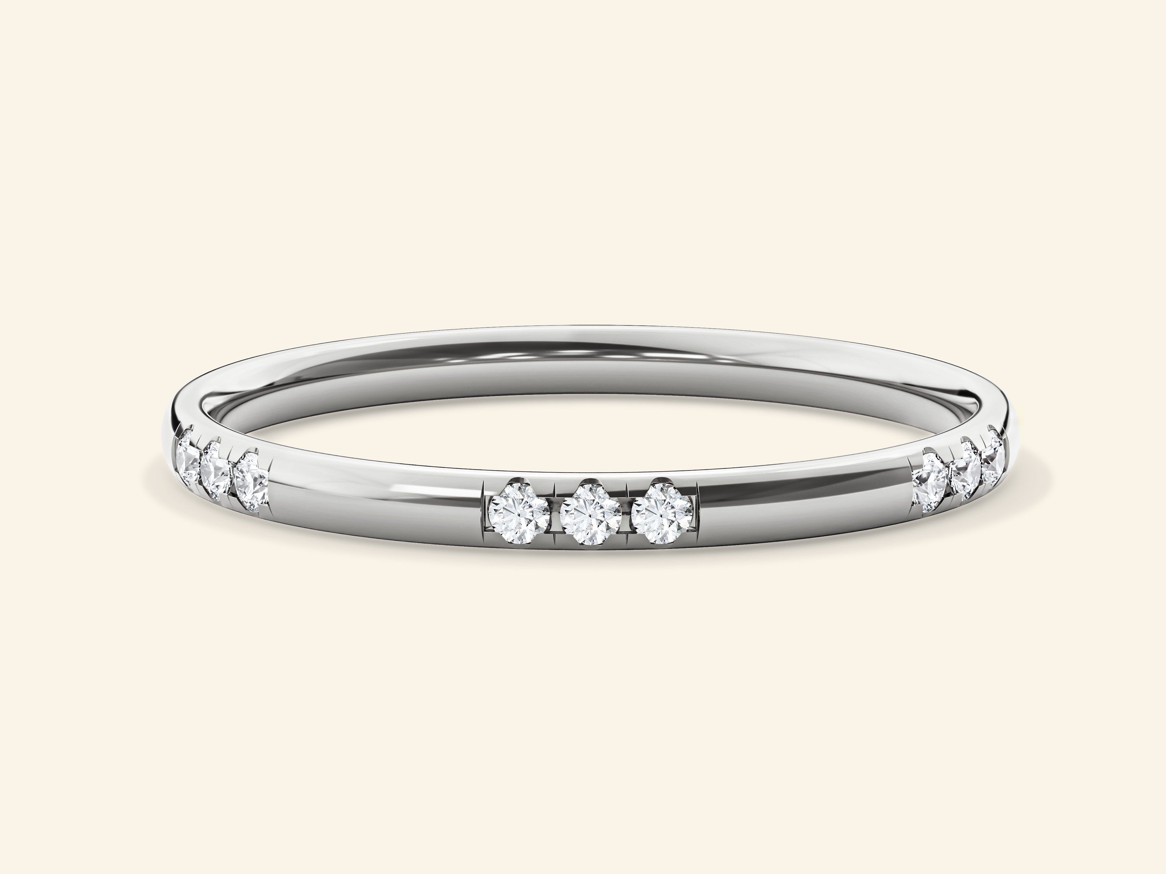 Nine-Stone Wedding Band