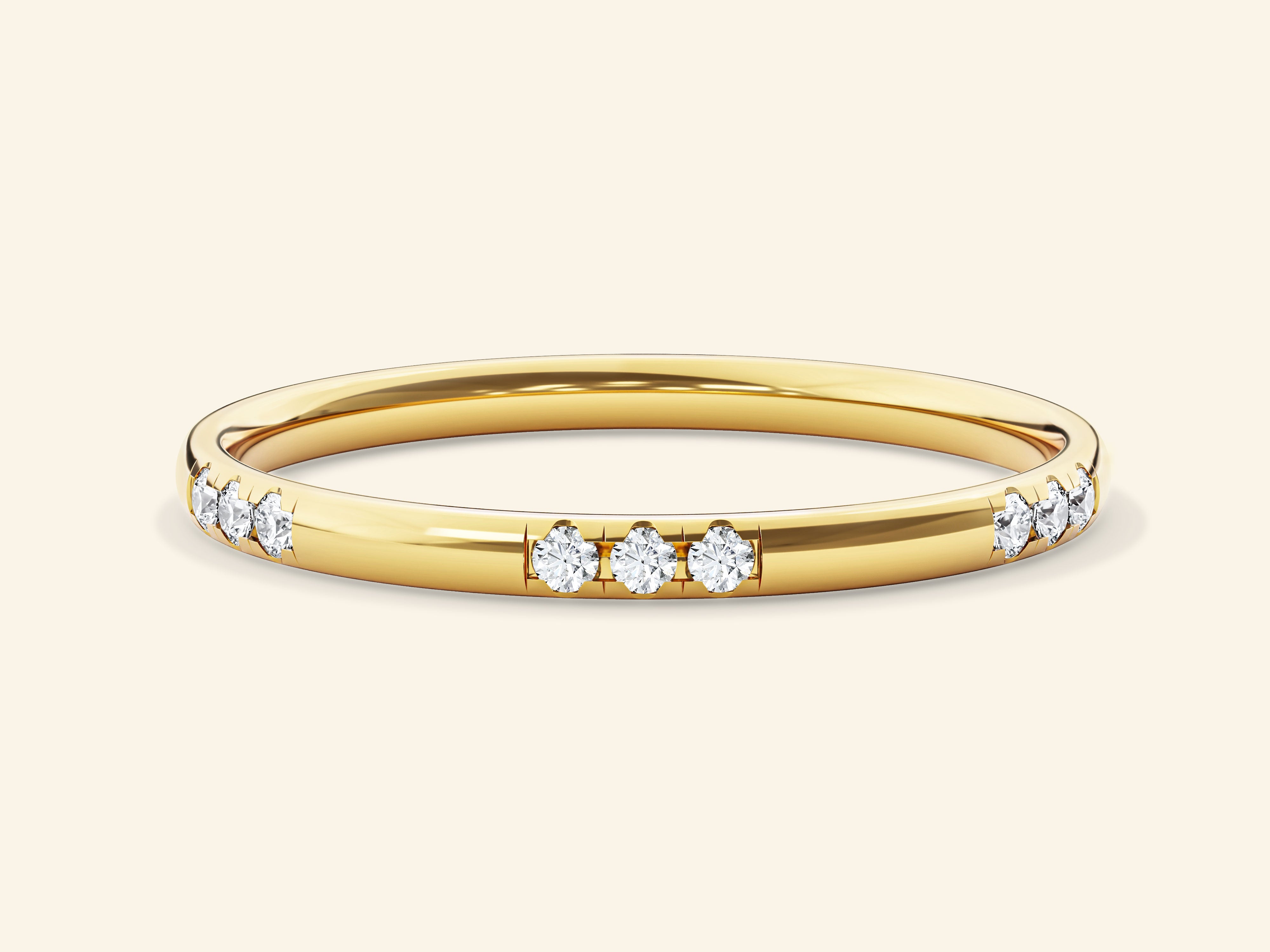Nine-Stone Wedding Band