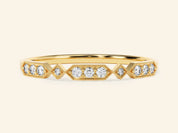 Art Deco Wedding Band