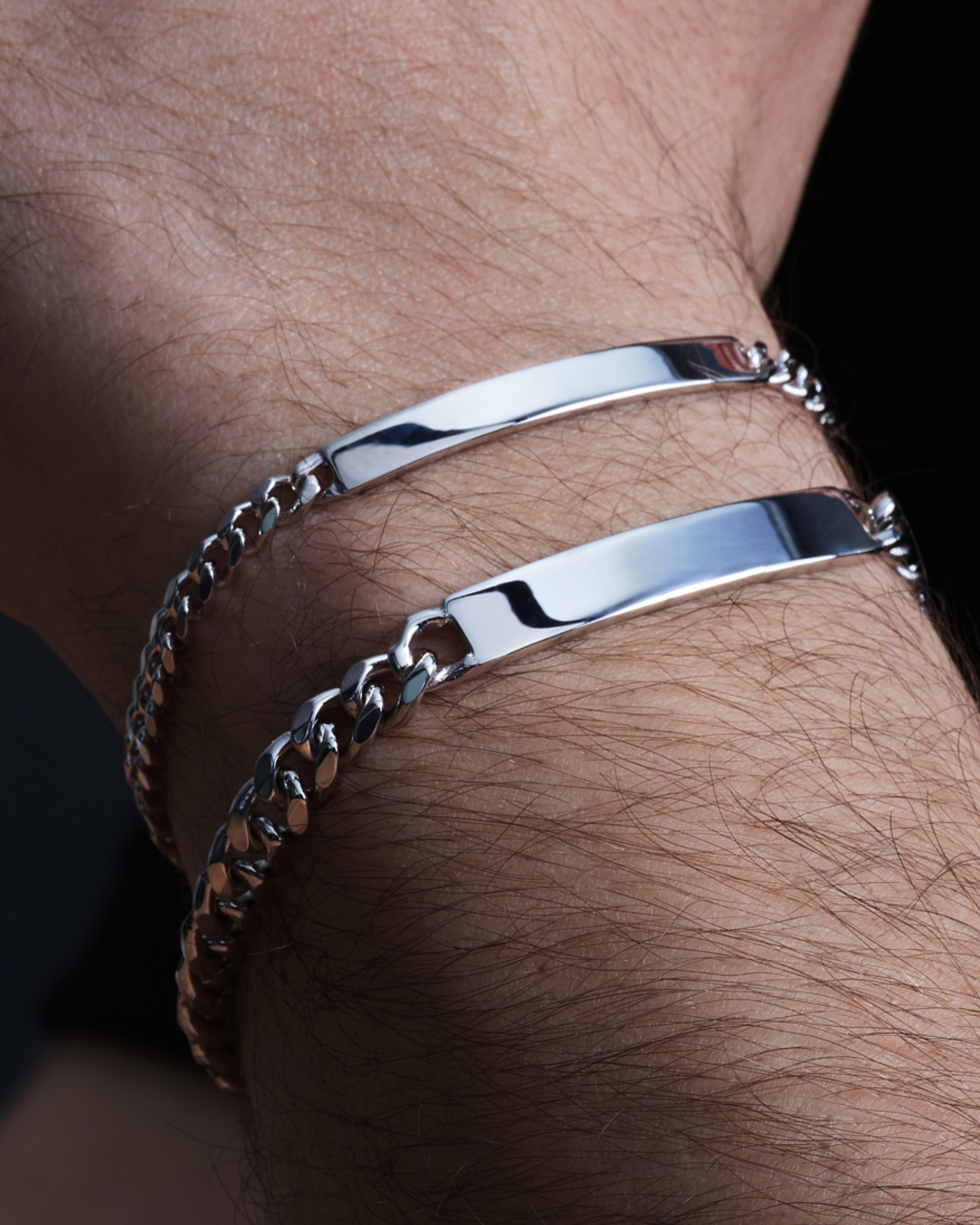5.0mm Cuban Chain Tag Bracelet
