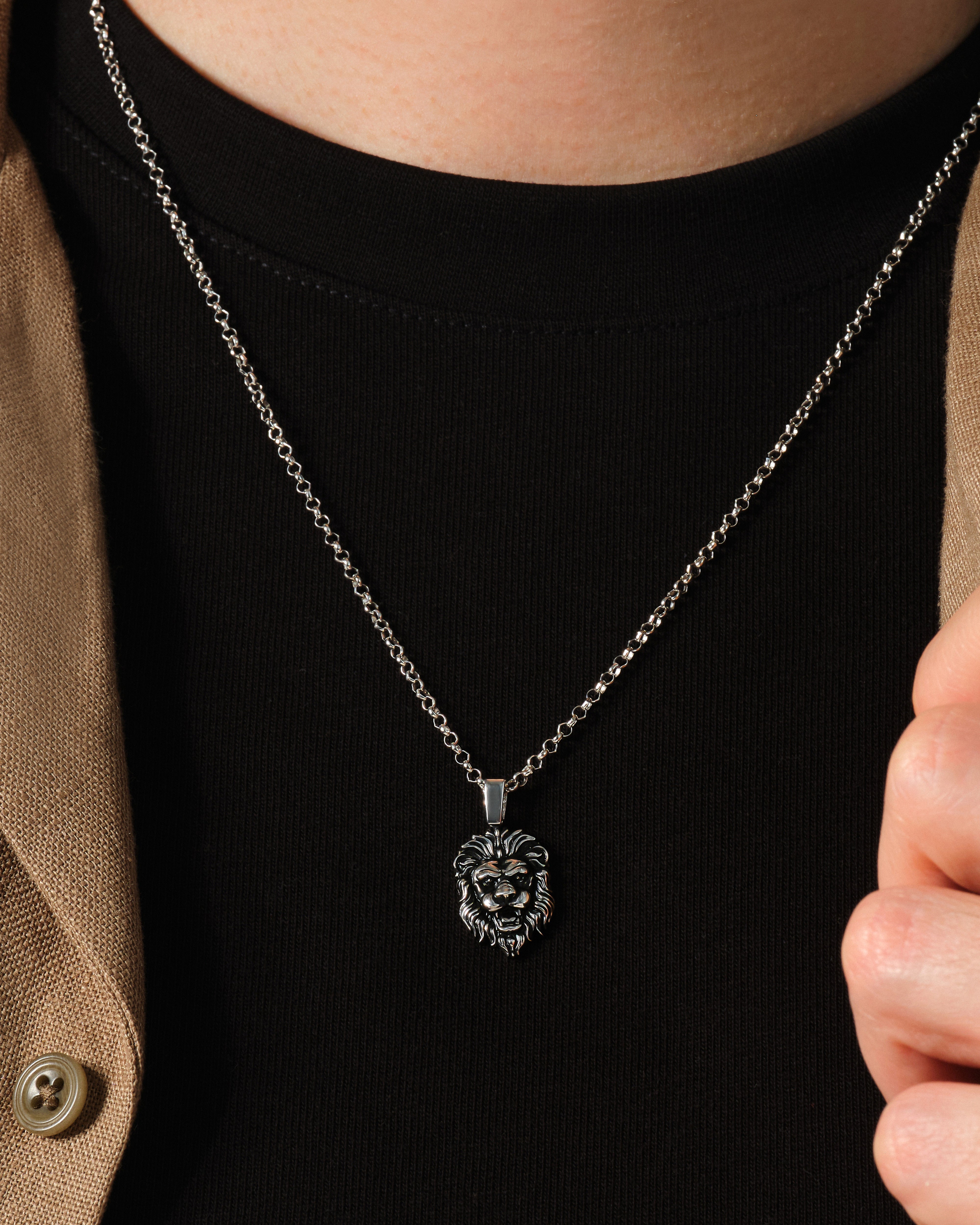 Regal Lion Pendant Necklace