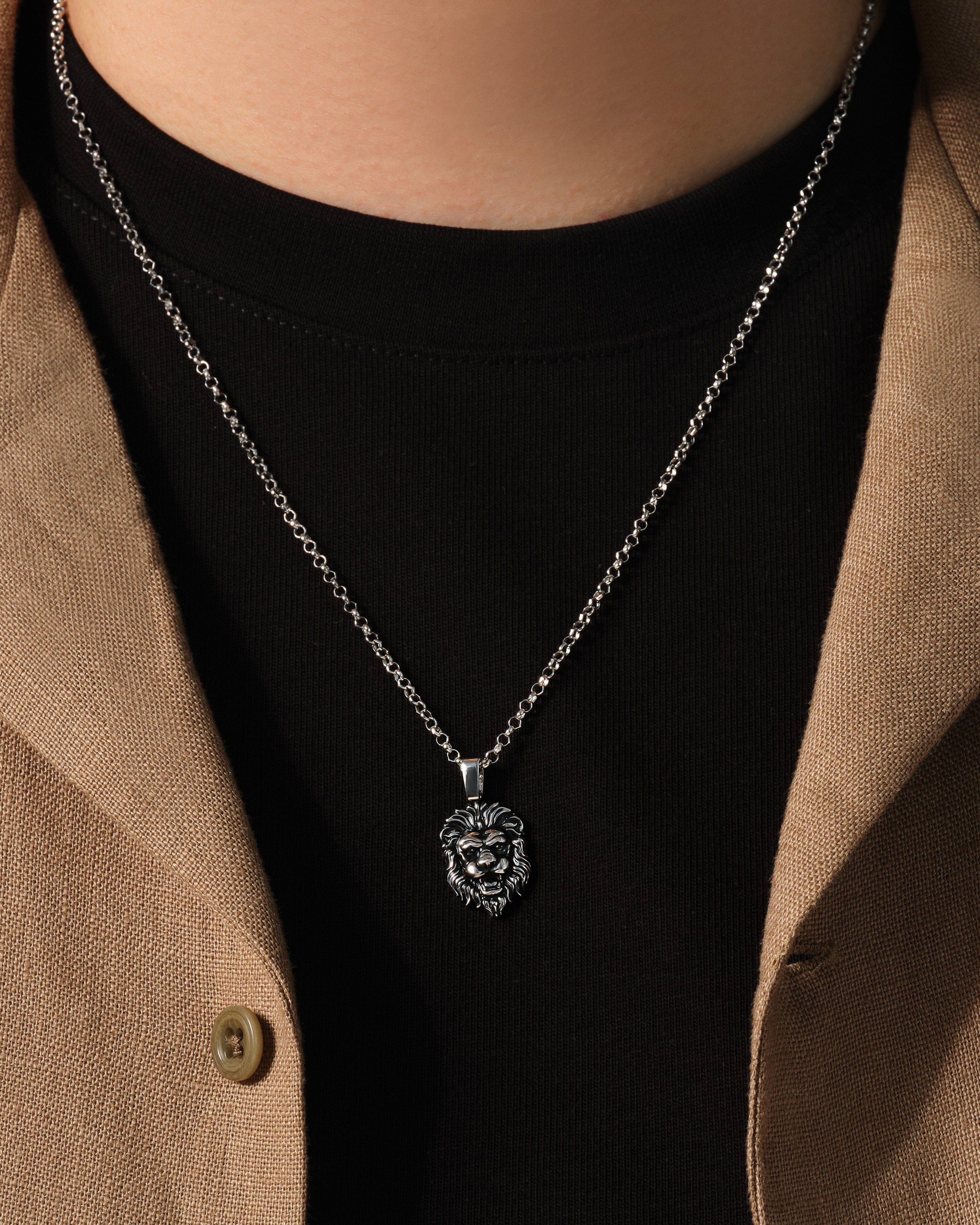 Regal Lion Pendant Necklace
