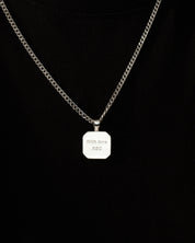 Engraved Message Pendant Necklace