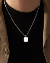 Engraved Message Pendant Necklace