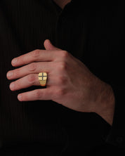 Cross Signet Ring