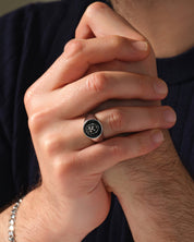 Regal Lion Signet Ring