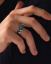 Fierce Dragon Signet Ring