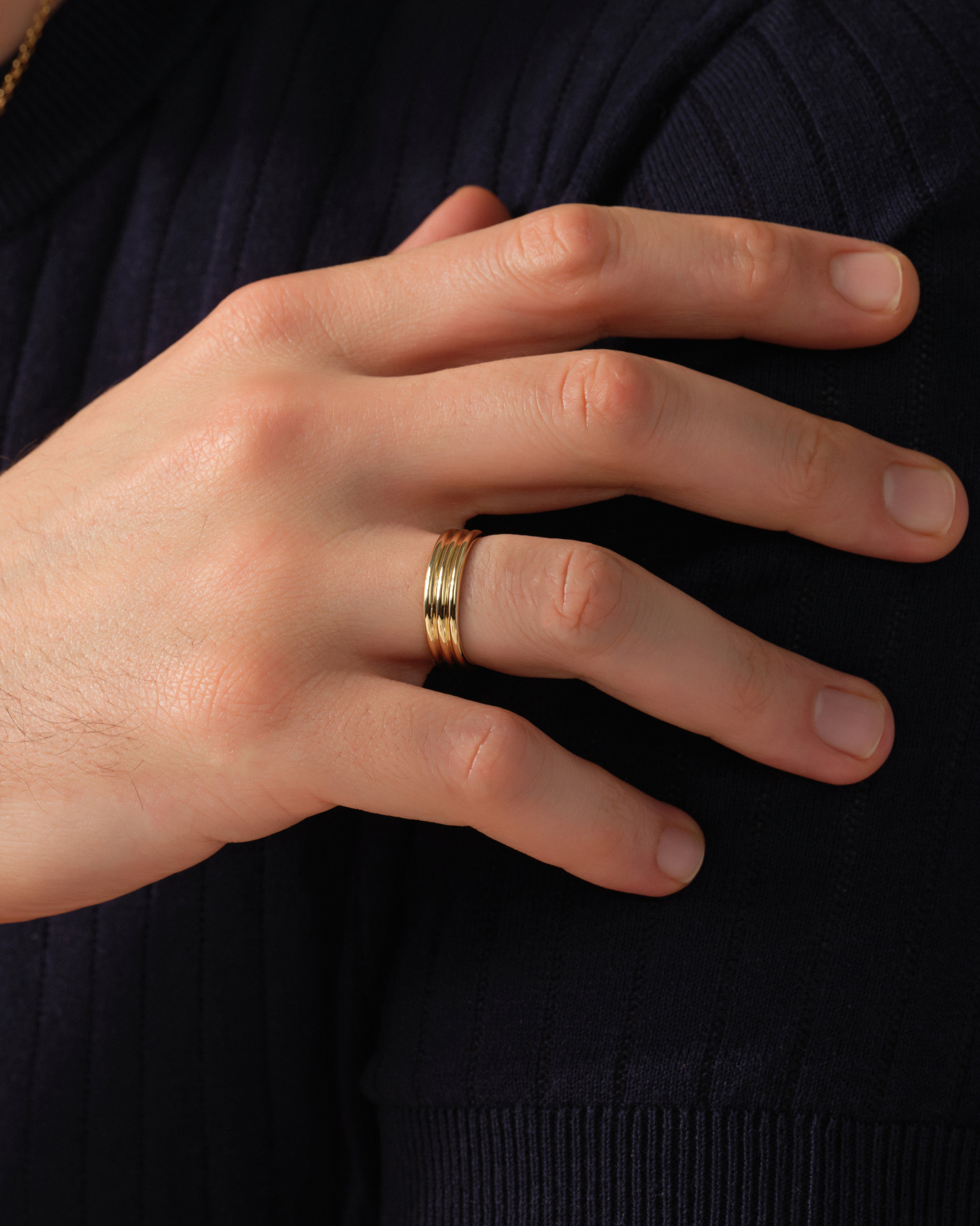 Ridged Band Ring