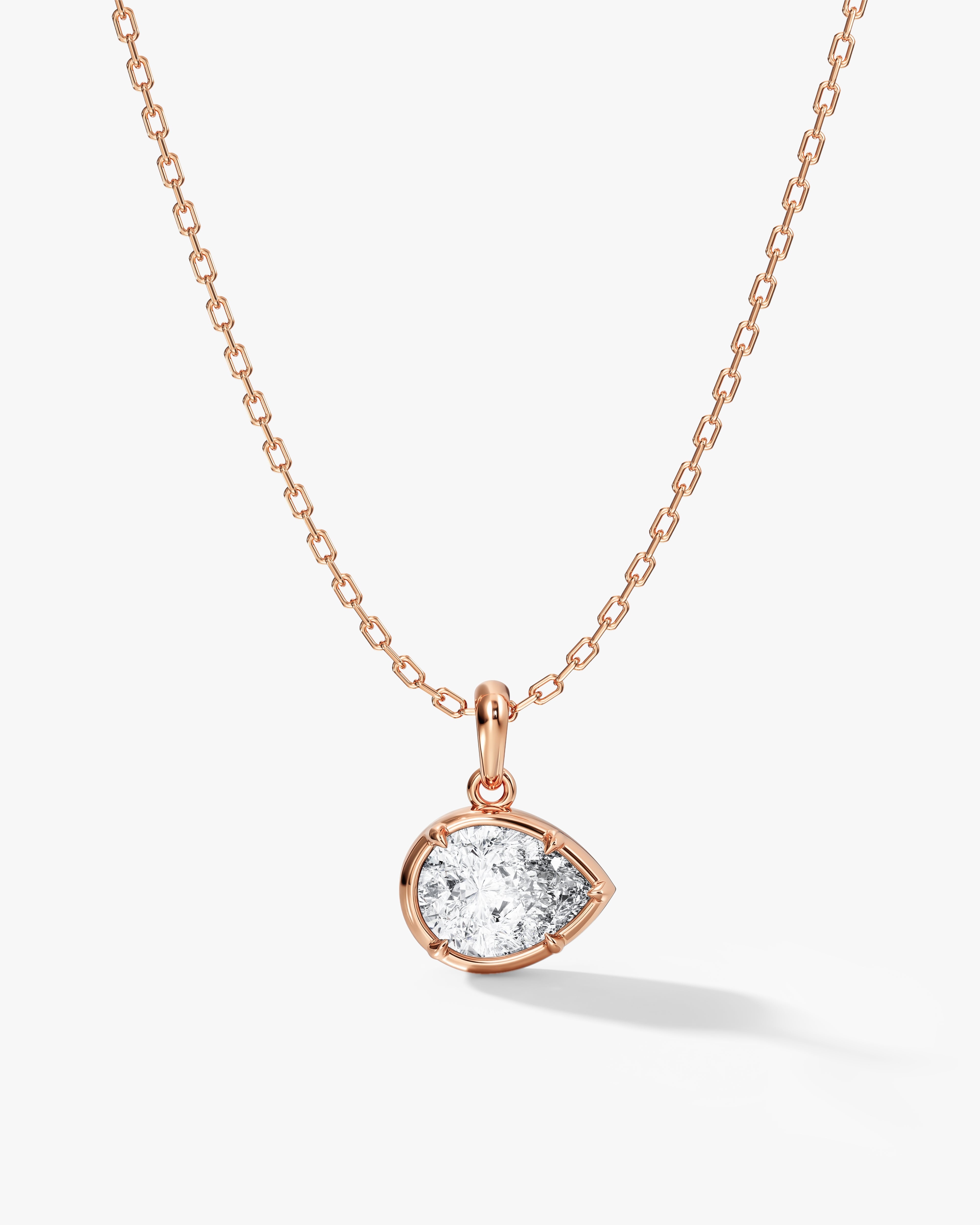 Teardrop Bezel Necklace