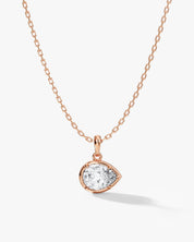 Teardrop Bezel Necklace