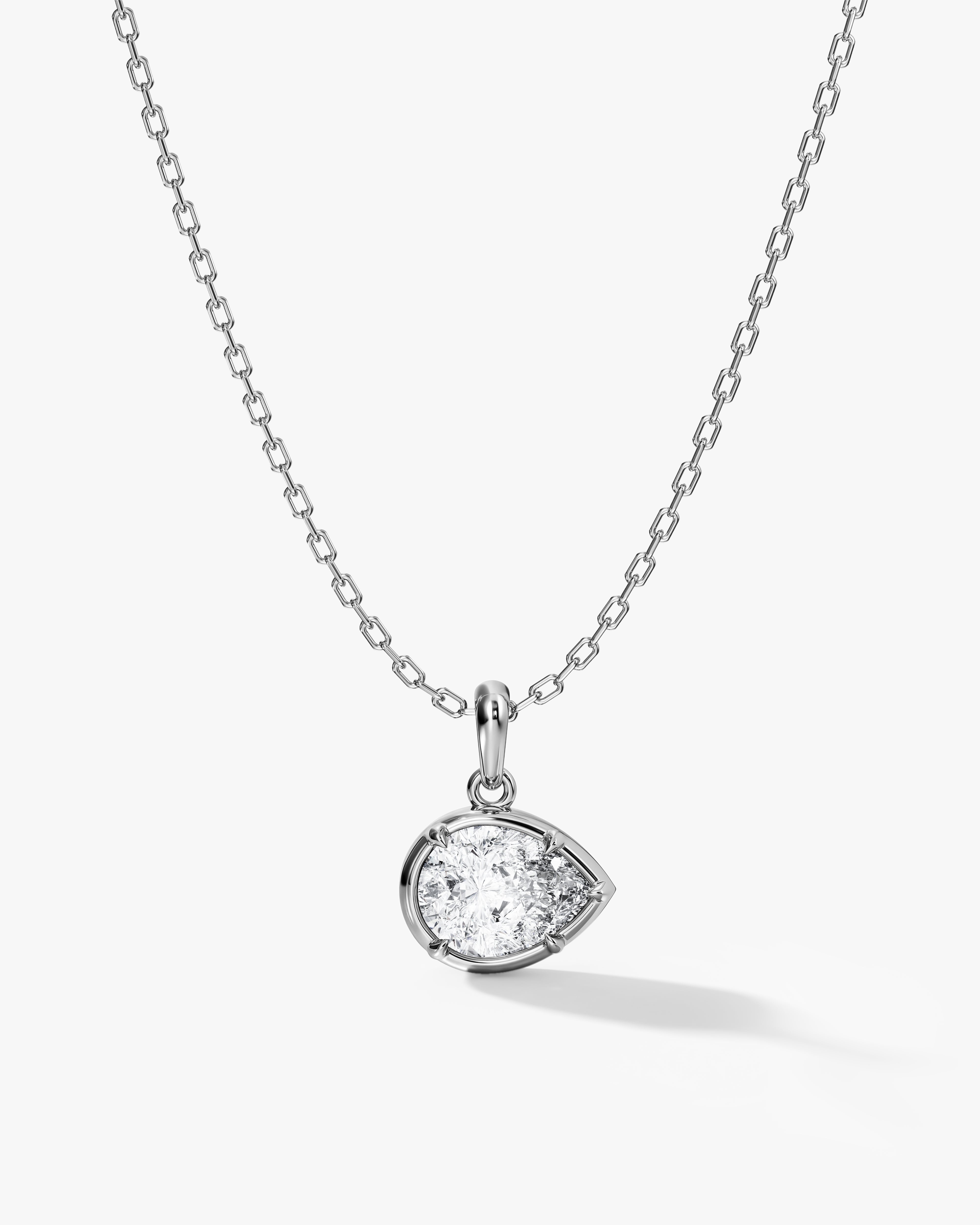 Teardrop Bezel Necklace