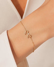 Twin Hearts Bracelet