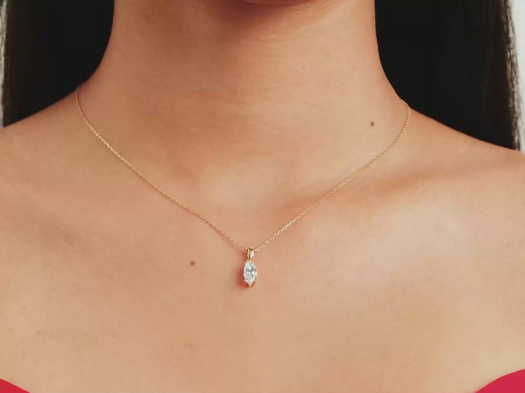 Marquise Cut Necklace