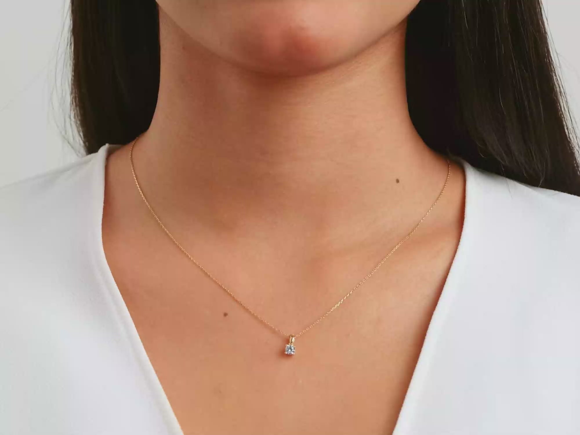Round Cut Necklace (0.5 CT)