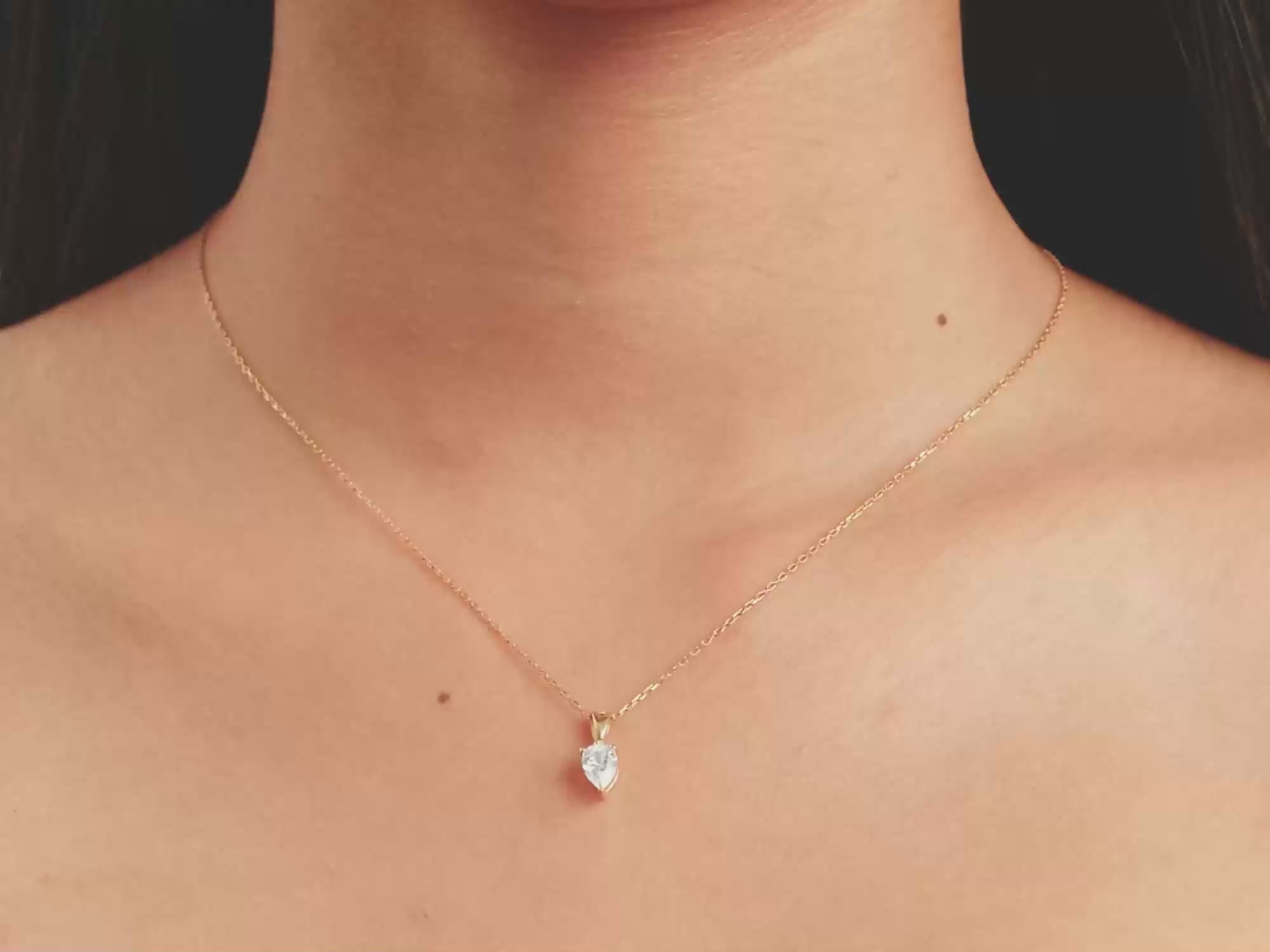 Pear Cut Necklace