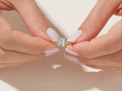 Emerald Solitaire Engagement Ring