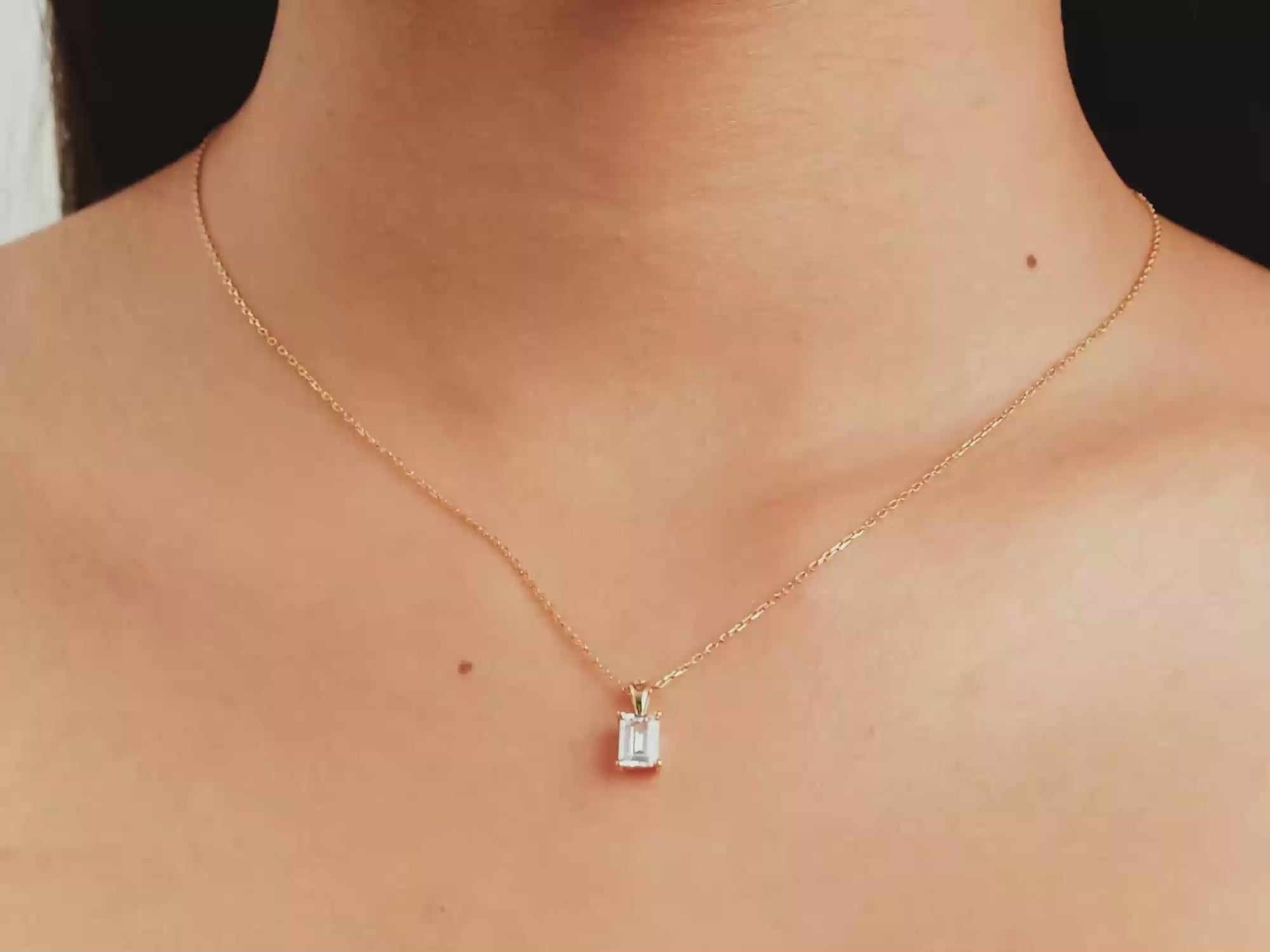 Radiant Cut Necklace