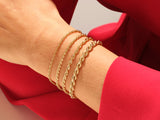 14k Yellow Gold 3.0mm Rope Chain Bracelet