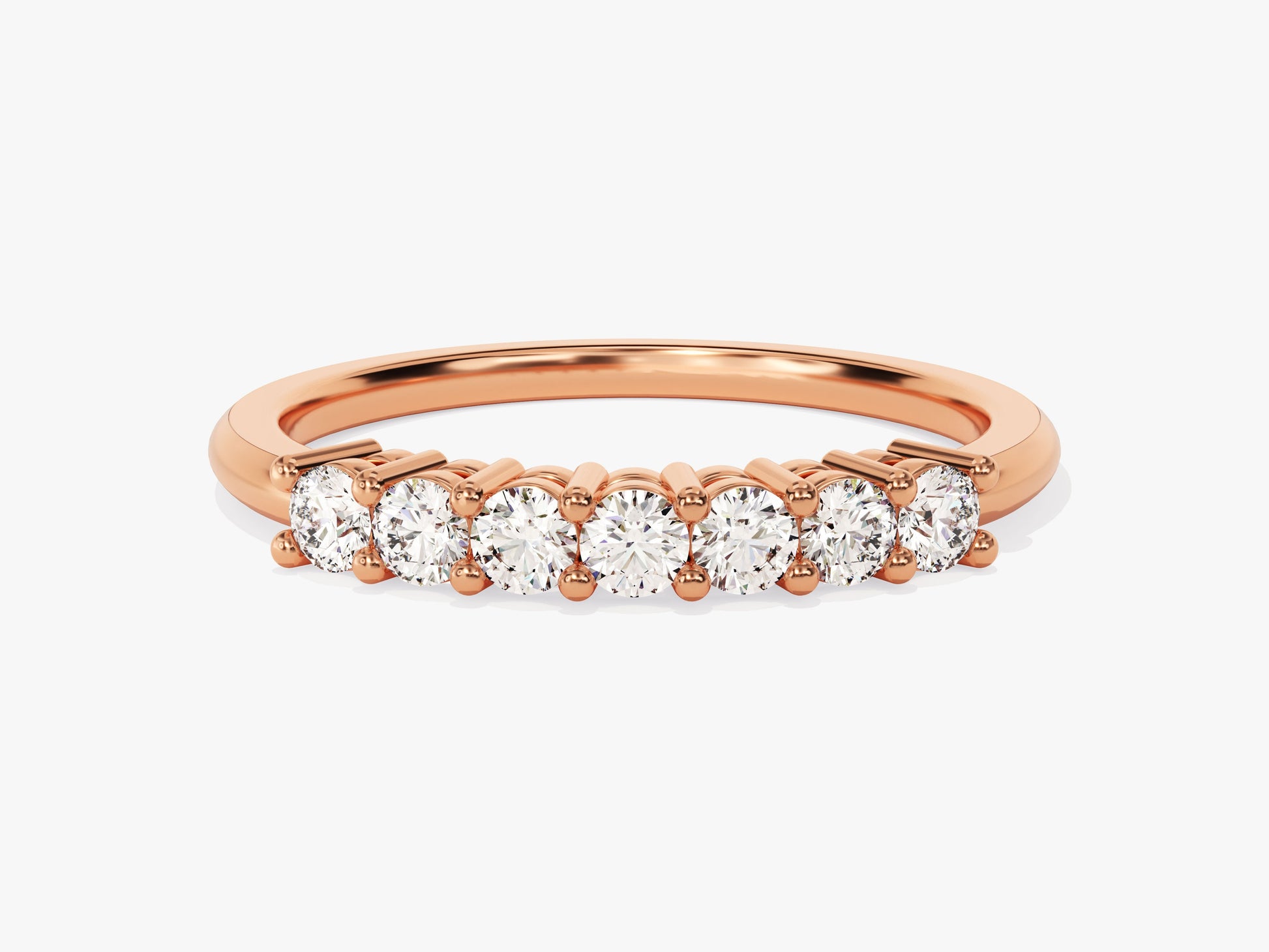 Classic Seven Stone Moissanite Anniversary Band (0.35 CT TW)