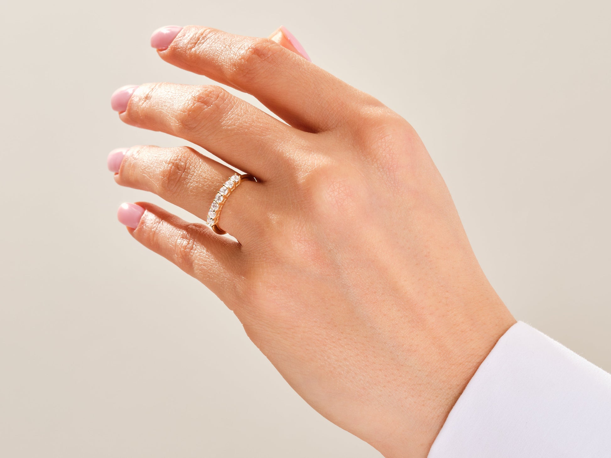 Classic Seven Stone Moissanite Anniversary Band (0.35 CT TW)