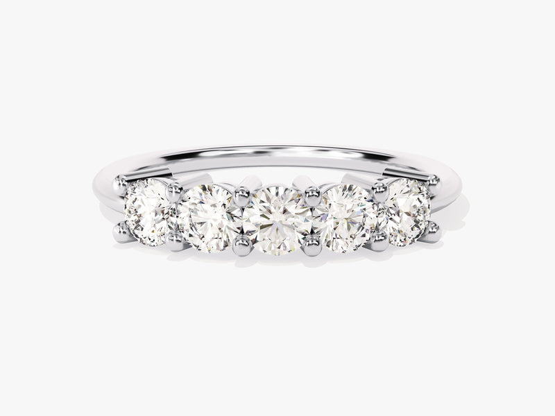 Classic Five Stone Moissanite Anniversary Band (1.00 CT TW)