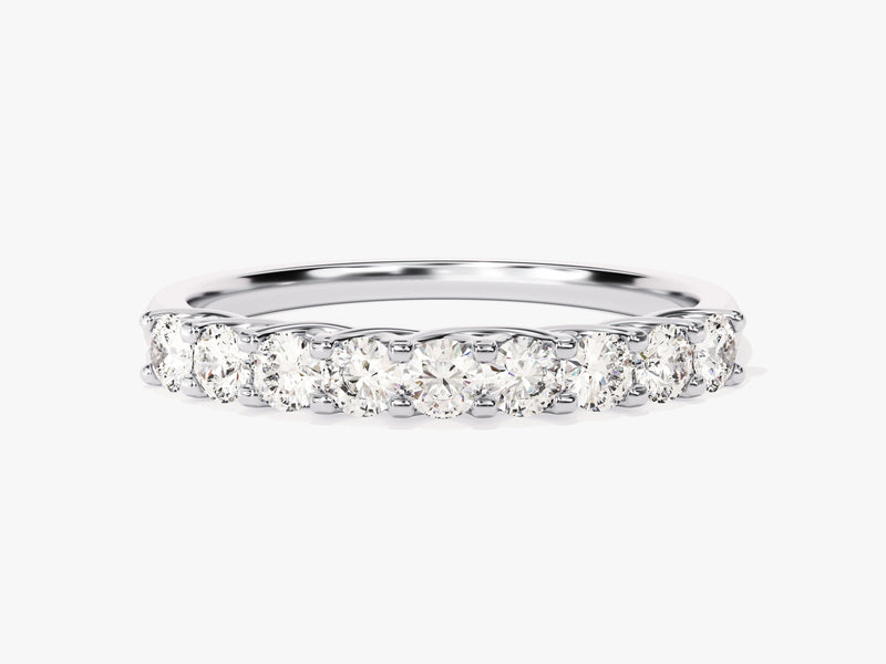 Nine Stone Trellis Moissanite Anniversary Band (0.45 CT TW)