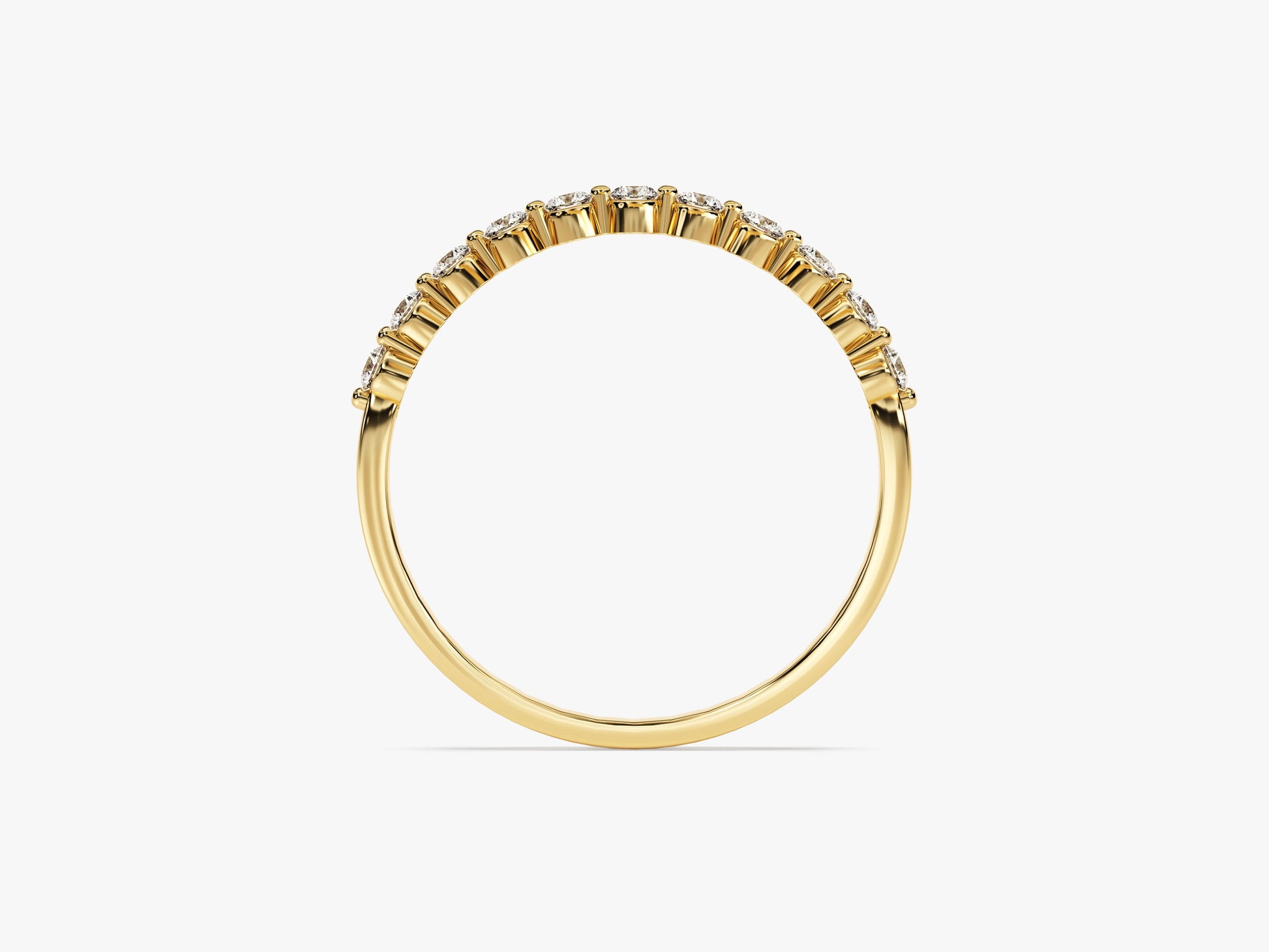 Floating Eleven Stone Moissanite Anniversary Band (0.33 CT TW)