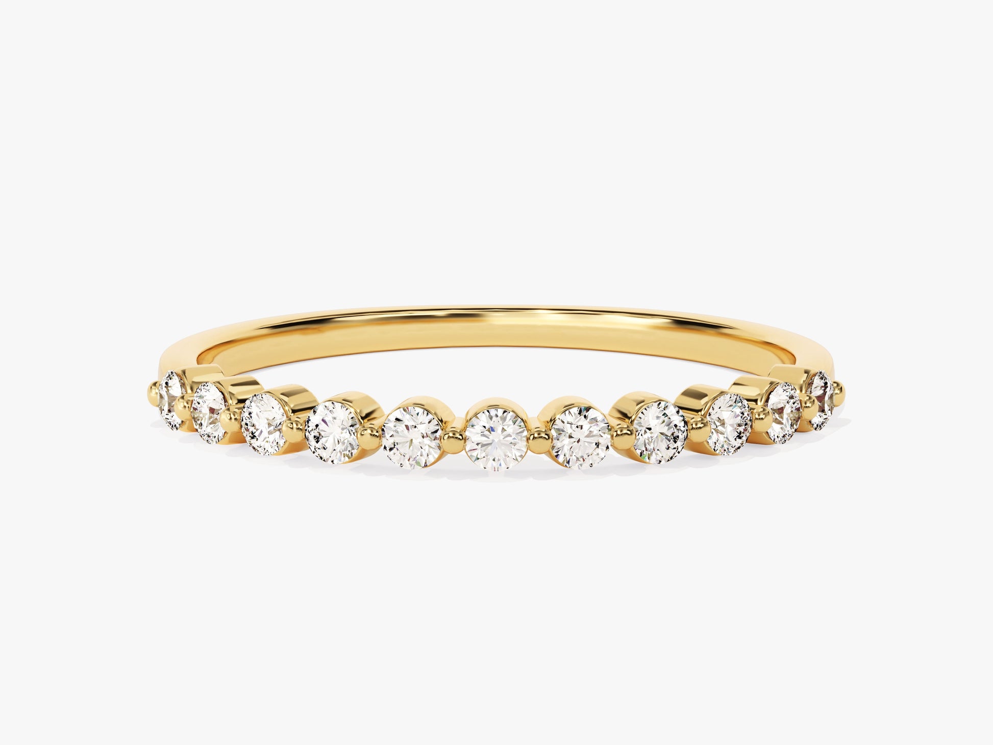 Floating Eleven Stone Moissanite Anniversary Band (0.33 CT TW)