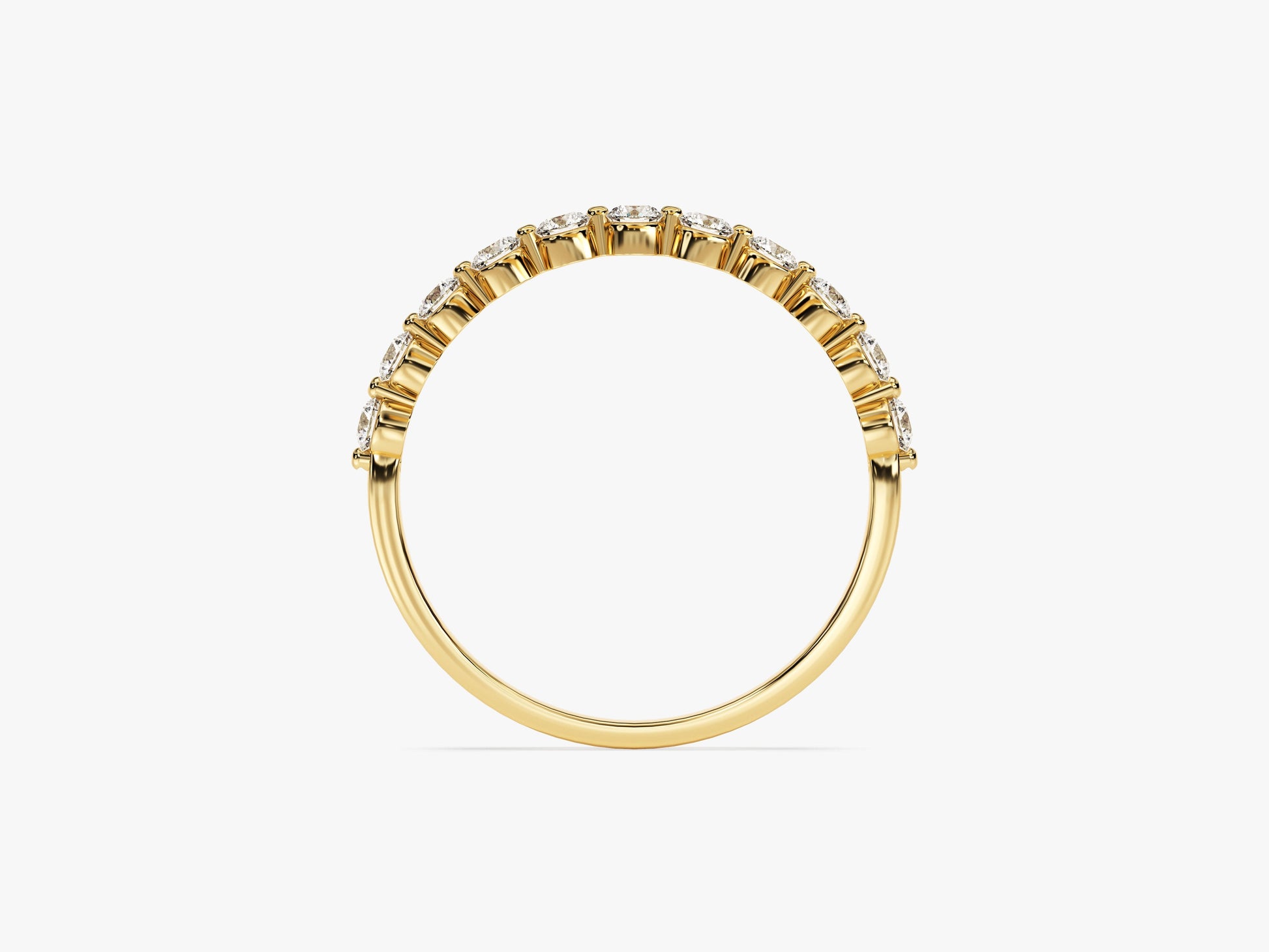 Floating Eleven Stone Moissanite Anniversary Band (0.55 CT TW)