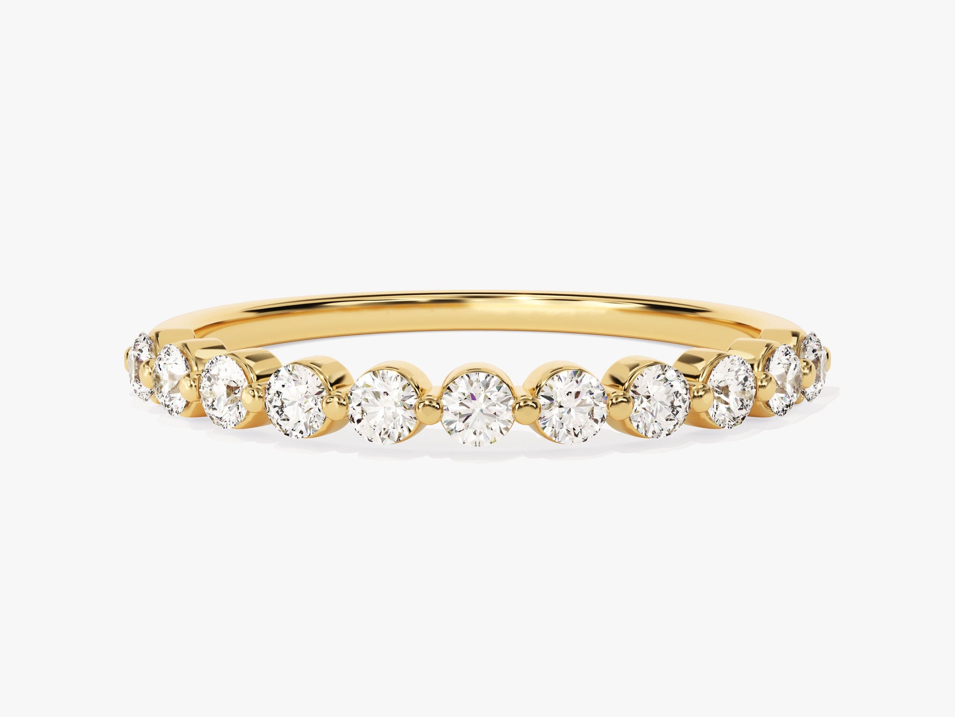 Floating Eleven Stone Moissanite Anniversary Band (0.55 CT TW)