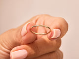 1mm Solid Gold Thin Wedding Band