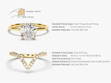 Curved Lab Grown Diamond Band Bridal Set (1.50 CT)