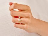 4-Prong Round Solitaire Lab Grown Diamond Bridal Set (1.50 CT)
