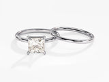 Princess Cut Solitaire Moissanite Bridal Set (1.50 CT)