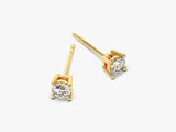 14k Gold Round Cut Moissanite Stud Earrings (0.50 ct tw)