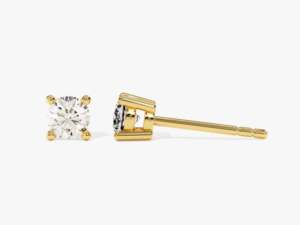 14k Gold Round Cut Lab Grown Diamond Stud Earrings (0.50 ct tw)