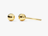 14k Gold Ball Stud Earrings