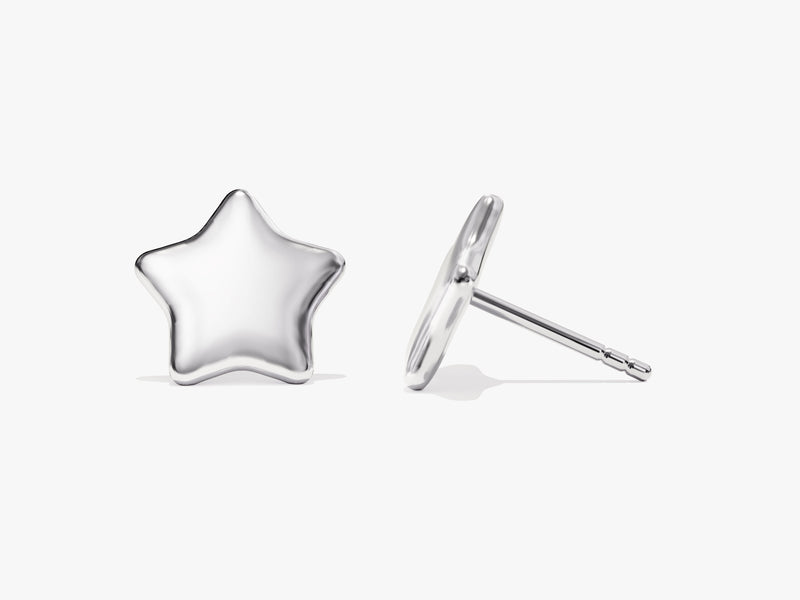 14k Gold Star Stud Earrings