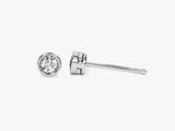 14k Gold Bezel Set Lab Grown Diamond Stud Earrings (0.20 ct tw)