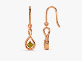 Infinity Birthstone Drop Earrings - Gold Vermeil