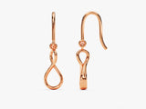 14k Gold Infinity Drop Earrings