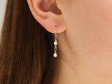 14k Gold Quartet Drop Earrings