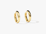 14k Gold Small Plain Hoop Earrings