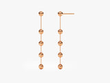 14k Gold Ball Drop Earrings