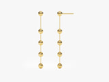 14k Gold Ball Drop Earrings