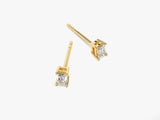 14k Gold Emerald Cut Lab Grown Diamond Stud Earrings (0.25 ct tw)