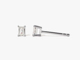 14k Gold Emerald Cut Lab Grown Diamond Stud Earrings (0.25 ct tw)