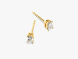 14k Gold Emerald Cut Lab Grown Diamond Stud Earrings (0.50 ct tw)