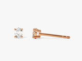 14k Gold Oval Cut Lab Grown Diamond Stud Earrings (0.25 ct tw)