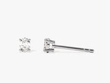 14k Gold Oval Cut Moissanite Stud Earrings (0.25 ct tw)